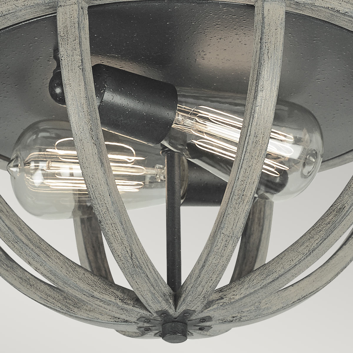 Allier 2-Light Flush Mount Ceiling Light Fixture with E27 Socket - Perfect for Bedroom, Hallway, and Kitchen Lighting