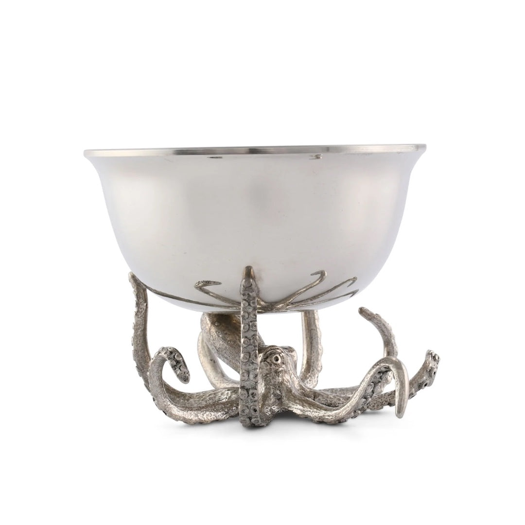 Octopus-Shaped Dip Bowl - Unique Appetizer Serving Dish for Parties, Entertaining & Home Decor - Perfect for Chips, Salsa, Guacamole & Dips