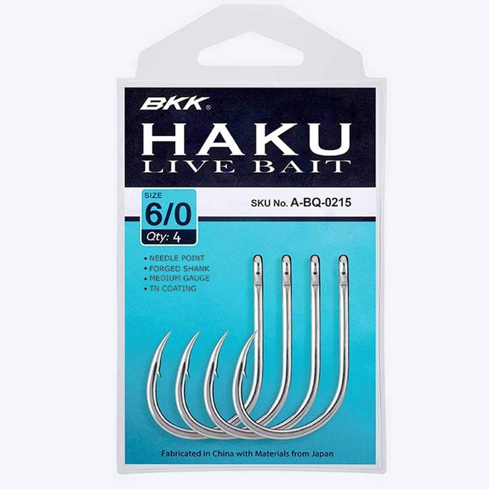 BKK Puka Livebait HD Fishing Hooks - Sharp & Durable Saltwater Hooks for Freshwater & Saltwater Fishing - Perfect for Bass, Trout, and Offshore Game Fish