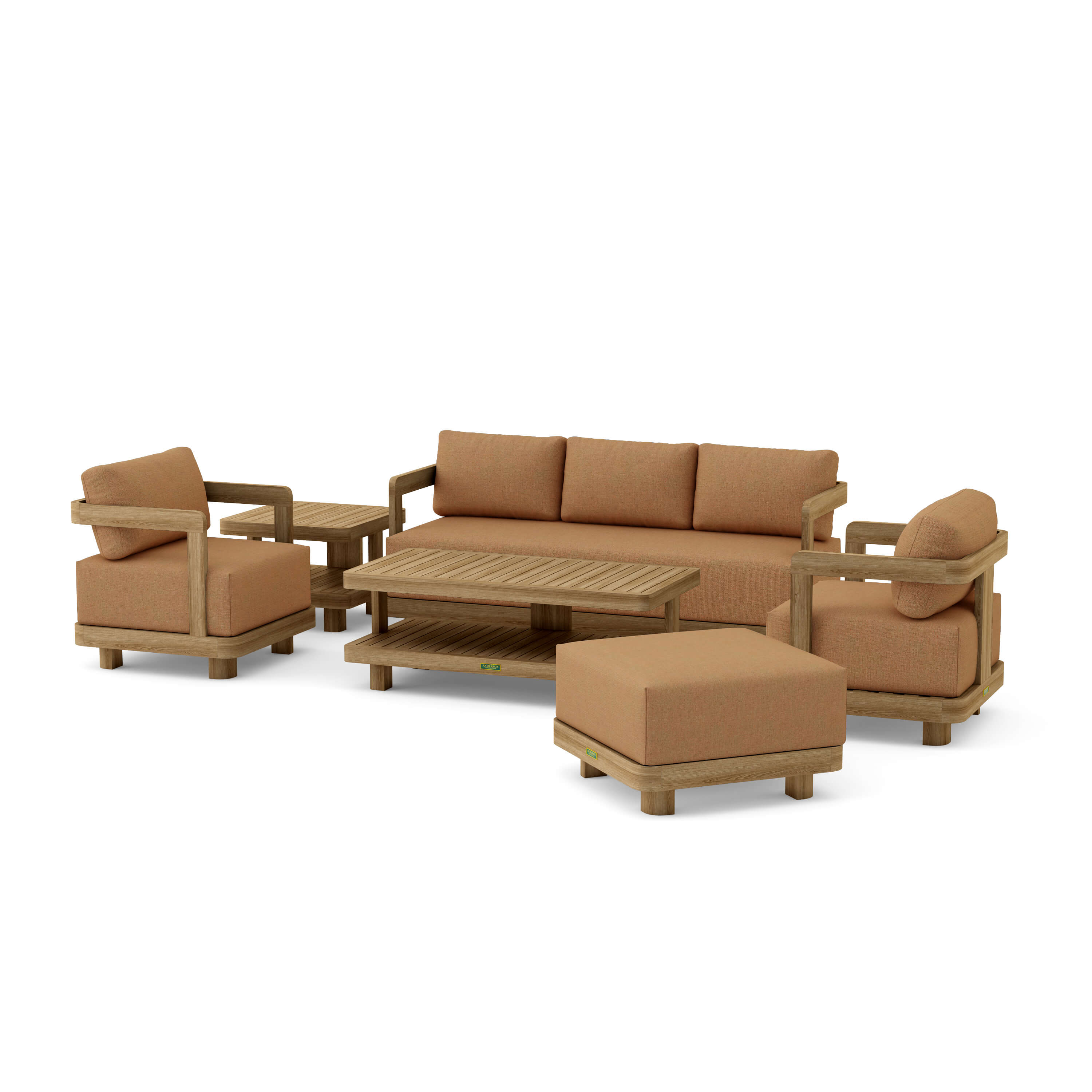 Granada 6-Piece Deep Seating Patio Furniture Set - Outdoor Wicker Sofa Sectional with Cushions for Garden, Poolside & Backyard Relaxation