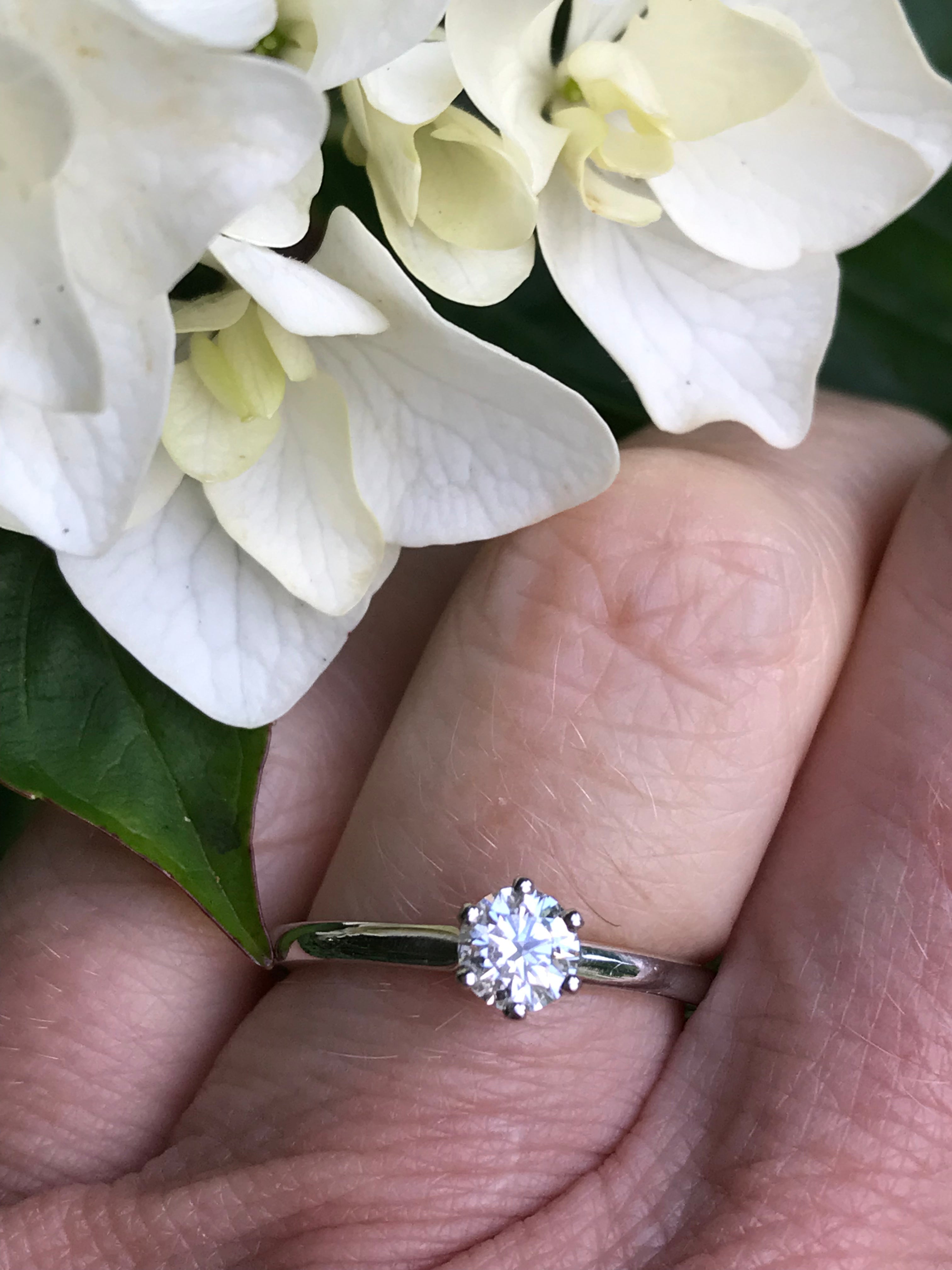 0.36 Carat Platinum Certified Natural Diamond Engagement Ring - Perfect for Proposals, Anniversaries & Special Occasions