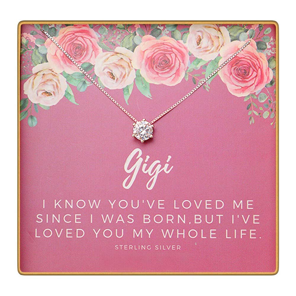 925 Silver Gigi Necklace for Women - Elegant Gift for Grandma & Mother's Day
