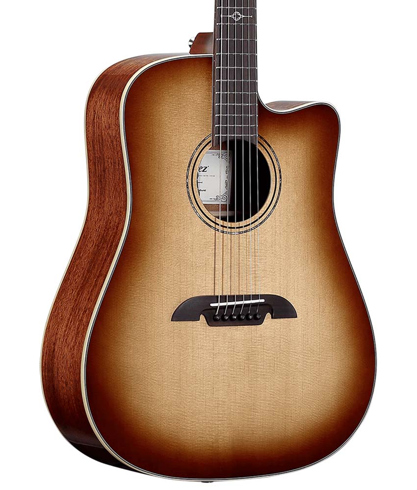 Alvarez MD60ce Masterworks Dreadnought Acoustic-Electric Guitar with Shadowburst Finish - Perfect for Stage Performances, Studio Recording & Home Practice