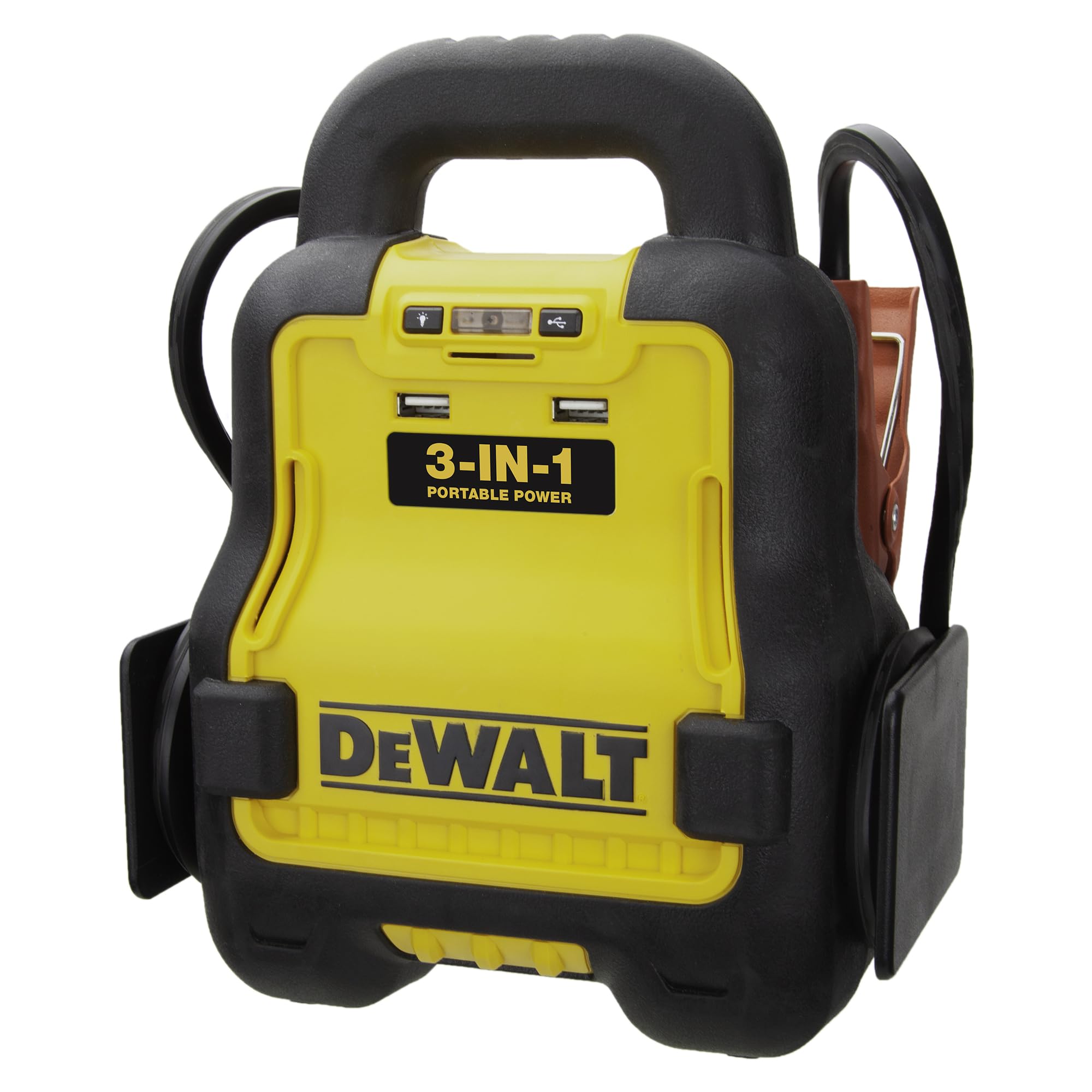DEWALT 20V MAX 3-in-1 Professional Battery Jump Starter - Portable Power Bank for Cars, Trucks & Boats - Emergency Vehicle Battery Charger for Roadside Assistance & Outdoor Adventures