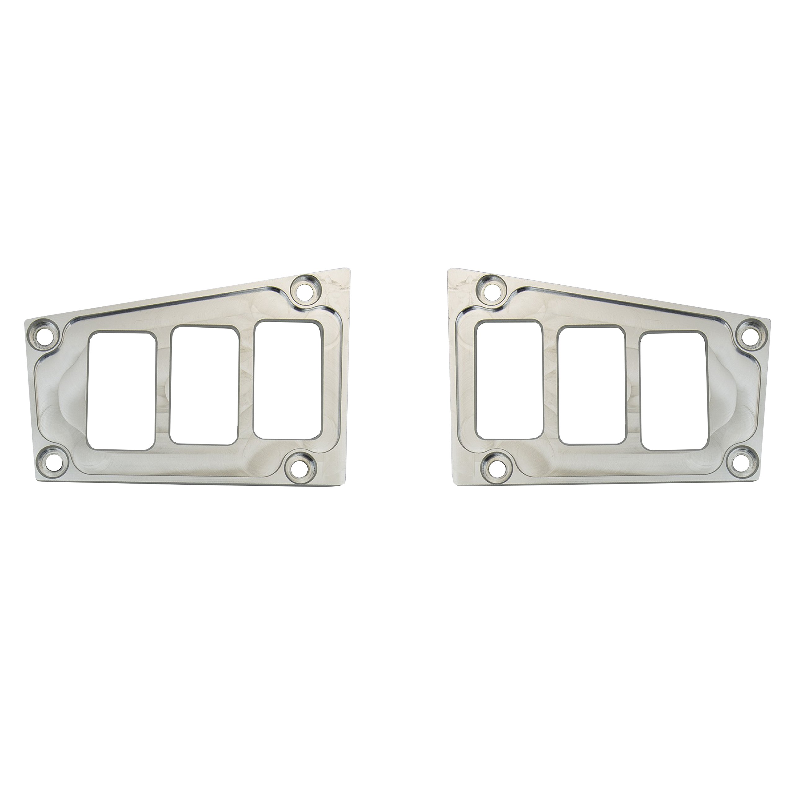 STV Motorsports Custom Switch Dash Panel Plates for 2017-2018 Polaris RZR XP 1000 RIDE COMMAND - Aluminum Plate with 4 Free Rocker Switches | Made in USA | Perfect for Off-Roading & UTV Customization