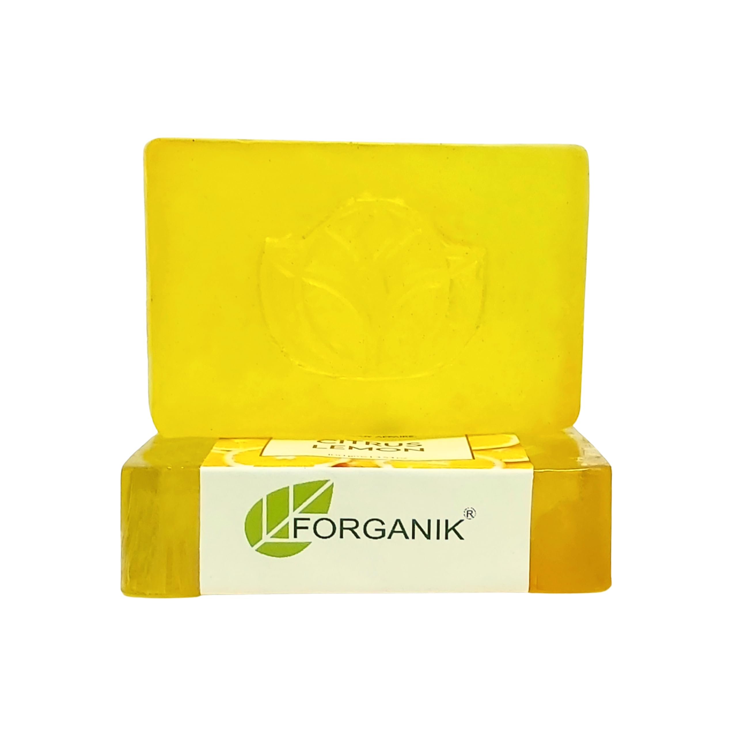 FORGANIK Handmade Soap by The Body Affaire - 100g Citrus Lemon Scented Natural Soap for Sensitive Skin | Moisturizing & Refreshing Bath & Body Care | Perfect for Daily Use, Gifts & Spa Relaxation