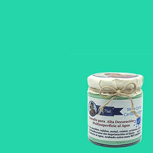 Mary Paint | Caribbean Green Chalk Effect Furniture Paint - 750ml | Perfect for DIY Home Decor, Upcycling Wooden Furniture & Craft Projects