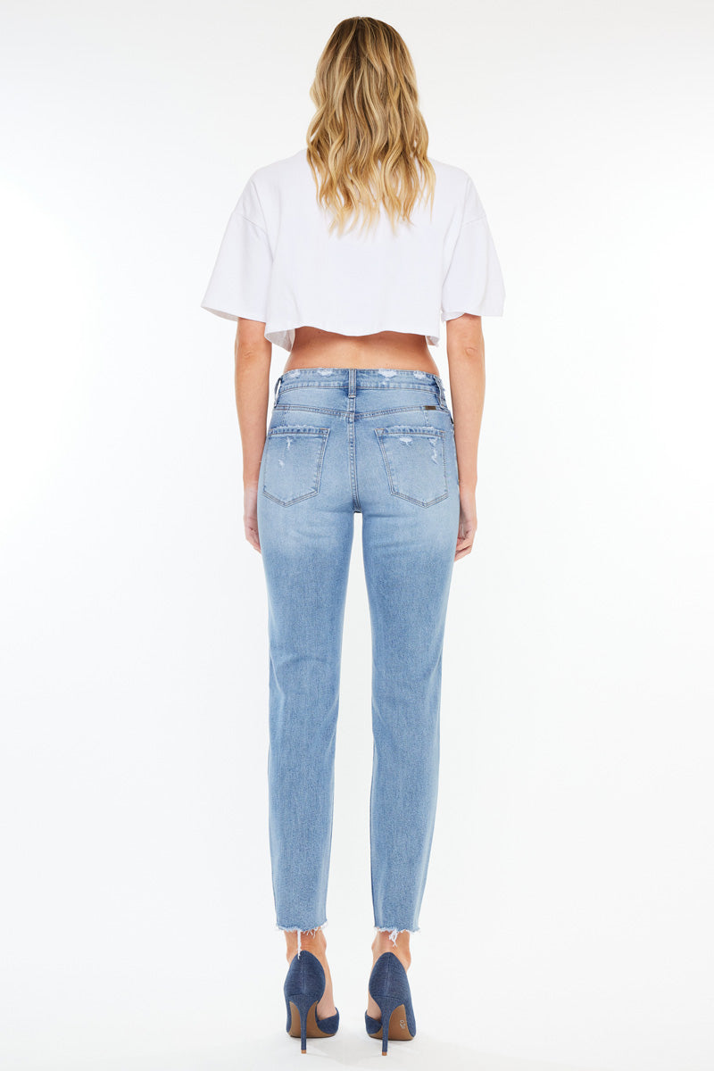 Ariana Essentials High Rise Straight Jeans for Women - Classic Stretch Denim Pants, Comfortable & Flattering Fit - Perfect for Casual Wear, Office & Date Nights