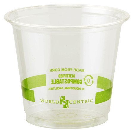 6 oz Compostable & Biodegradable Plastic Cold Cups - 2000 Count Bulk Pack | Perfect for Parties, Events, and Eco-Friendly Beverage Service