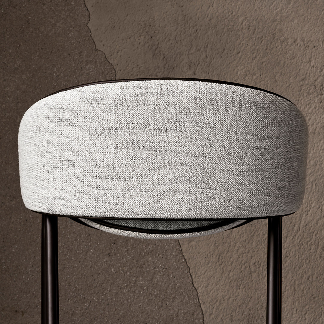 Modern Folium Bar Stool - Adjustable Height Counter Stool with Backrest - Perfect for Kitchen Island, Home Bar & Breakfast Nook - Durable & Comfortable Seating Solution