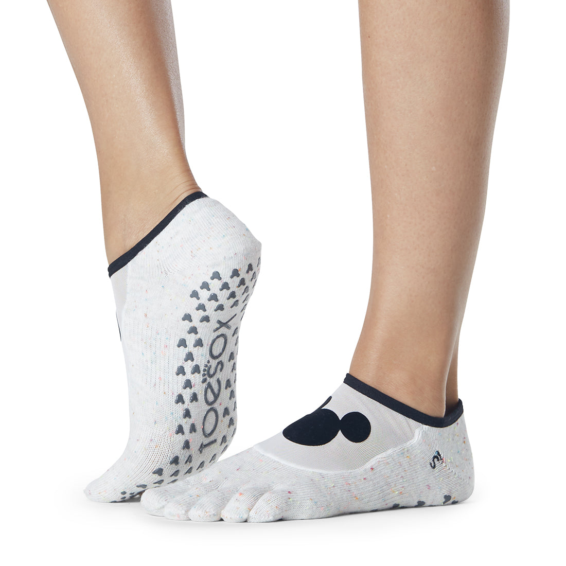 Disney Luna Grip Socks by ToeSox - Non-Slip Yoga Socks for Pilates, Barre & Dance - Perfect for Workouts, Studio Classes & Home Fitness
