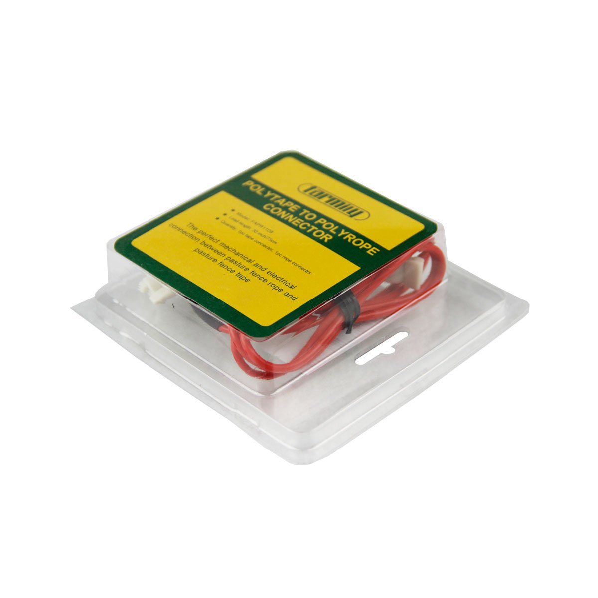 Polytape to Polyrope Connector for Farm Electric Fence - Durable Insulated Adapter for Livestock Fencing & Agricultural Security | Perfect for Pasture, Ranch, and Farm Perimeter Protection