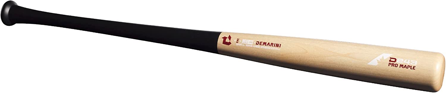 DeMarini D243 Pro Maple Wood Composite Baseball Bat - Maple/Black - Perfect for Professional & Youth Baseball Games, Training & Practice