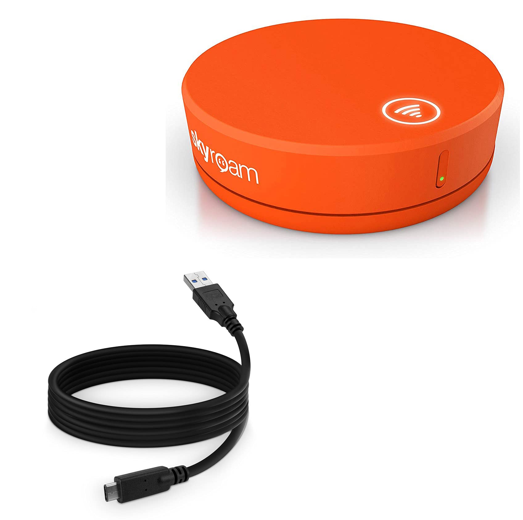 BoxWave USB 3.0 A to USB 3.1 Type C Charging & Sync Cable (6ft, Black) - Compatible with Skyroam Solis Global WiFi Hotspot - Fast Data Transfer & Charging for Travel, Remote Work & International Connectivity