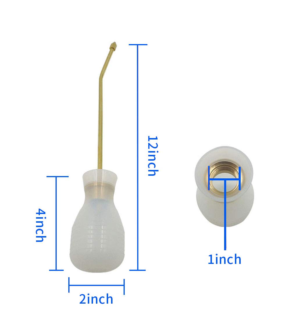 Organic Gardening Bulb Duster with Long Copper Tube - Powder Duster Sprayer for Plants, Flowers & Vegetables | Garden Powder Applicator Dispenser for Pest Control & Agricultural Supplies | Perfect for Home Gardens, Greenhouses & Farm Use