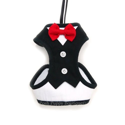 EasyGO Adjustable Step-in Dog Harness with Bowtie - Perfect for Small & Medium Dogs, Walking, Training & Outdoor Adventures