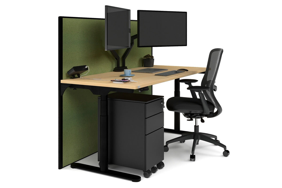 Flexi Premium Height Adjustable Single Workstation [1800L x 700W] - Ergonomic Standing Desk for Home Office, Gaming & Study - Electric Sit Stand Desk with Memory Function