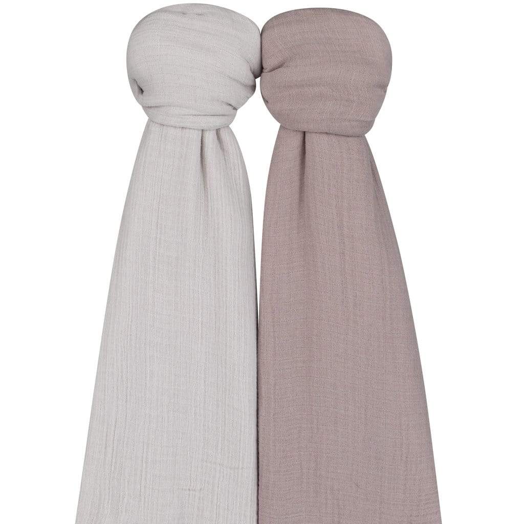 Ely's&Co. 100% Cotton Muslin Swaddle Blankets for Babies (2 Pack) - Soft & Breathable for Newborn Swaddling, Nursing Cover, Stroller Blanket