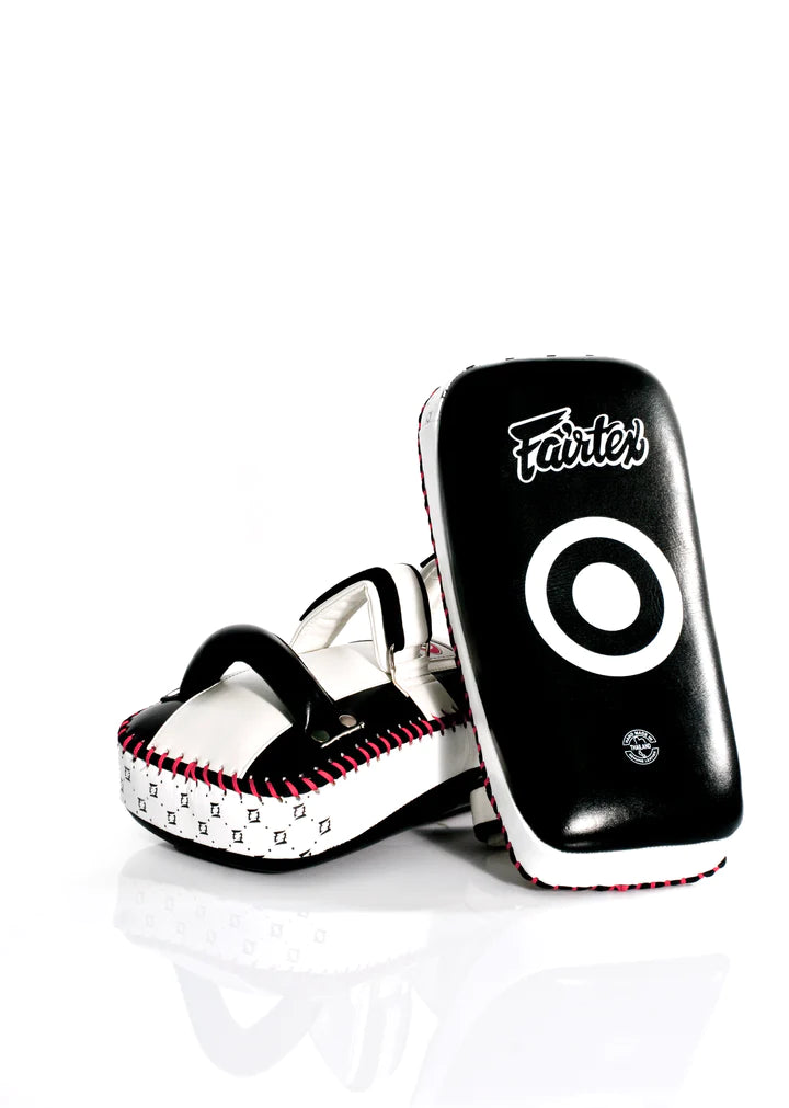 Fairtex Muay Thai Curved Boxing Pads - Premium Kick Pads for MMA, Muay Thai & Kickboxing Training - Ideal for Sparring, Pad Work & Martial Arts Practice