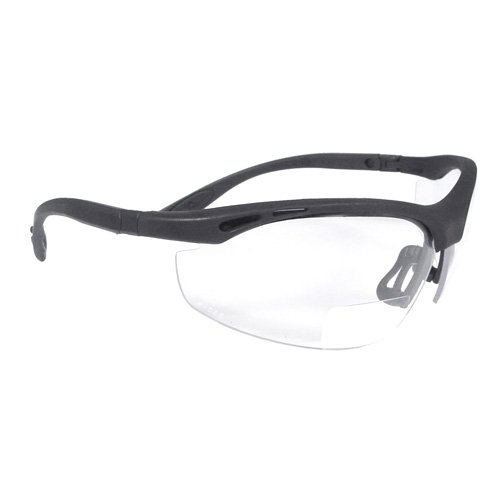 12 Pack Radians CH1-110 Nylon Frame Reading Safety Glasses with Clear 1.0 Lens - Perfect for Workplace, Construction & DIY Projects