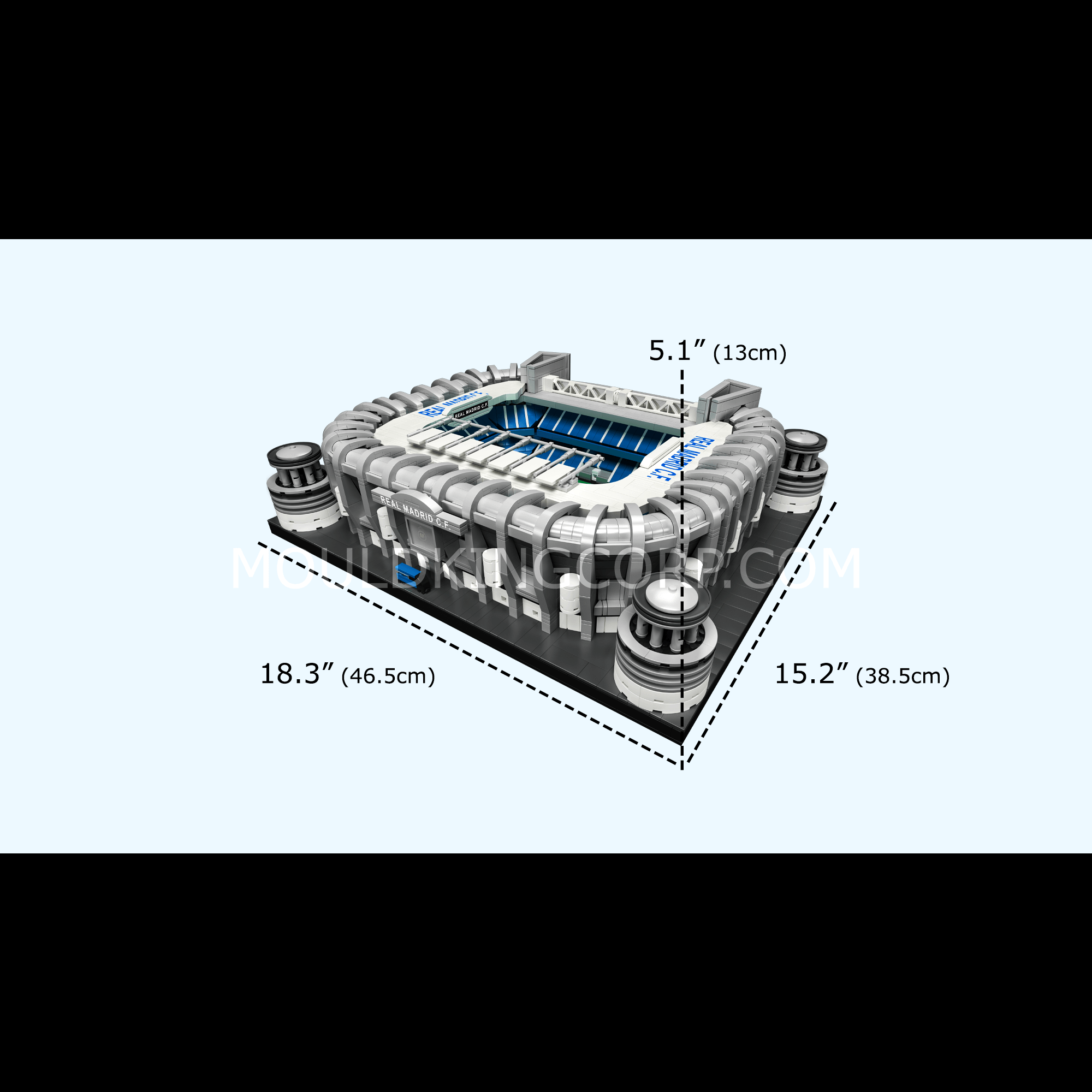 Mould King 22026 Bernabéu Stadium Model Building Set - 4,266 Piece Real Madrid Football Stadium Bricks for Adults & Teens | Perfect for Collectors, Home Decor, and Soccer Fans Gift Idea