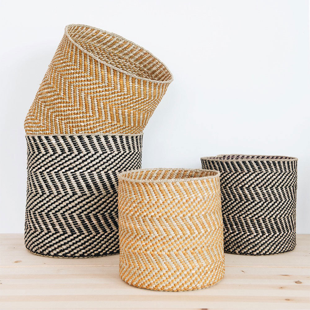 Milulu Reed Storage Basket - Natural Woven Organizer for Home, Office & Nursery | Perfect for Laundry, Toys, Blankets & Decor