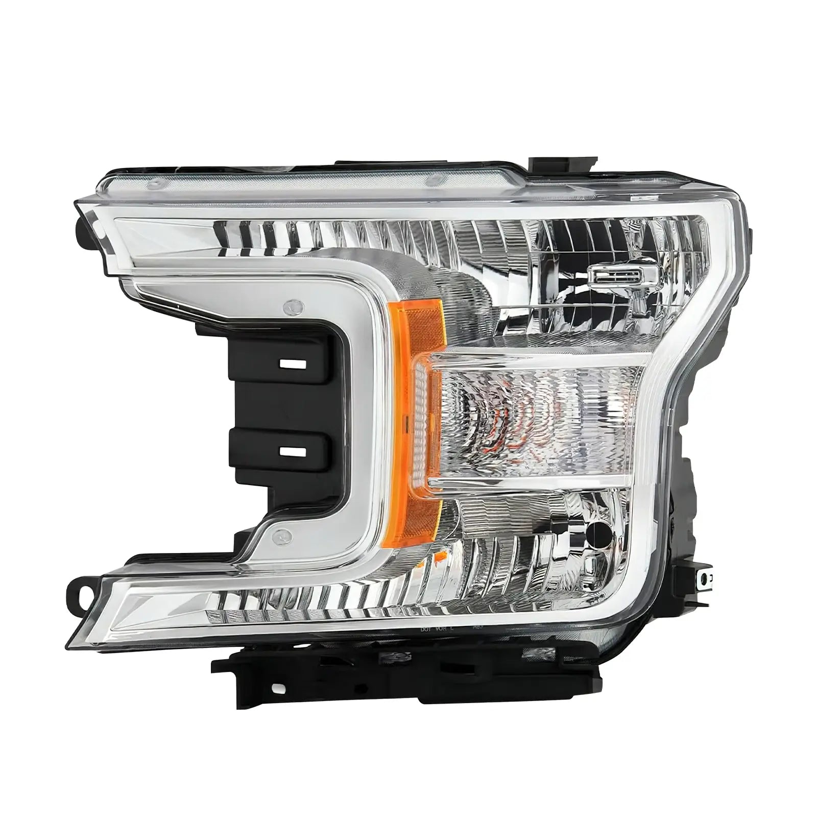 LOYO Headlight Assembly Replacement for 2018-2020 Ford F150 - OE Style Halogen Headlamps (Passenger & Driver Side) - Perfect for Night Driving & Off-Road Adventures