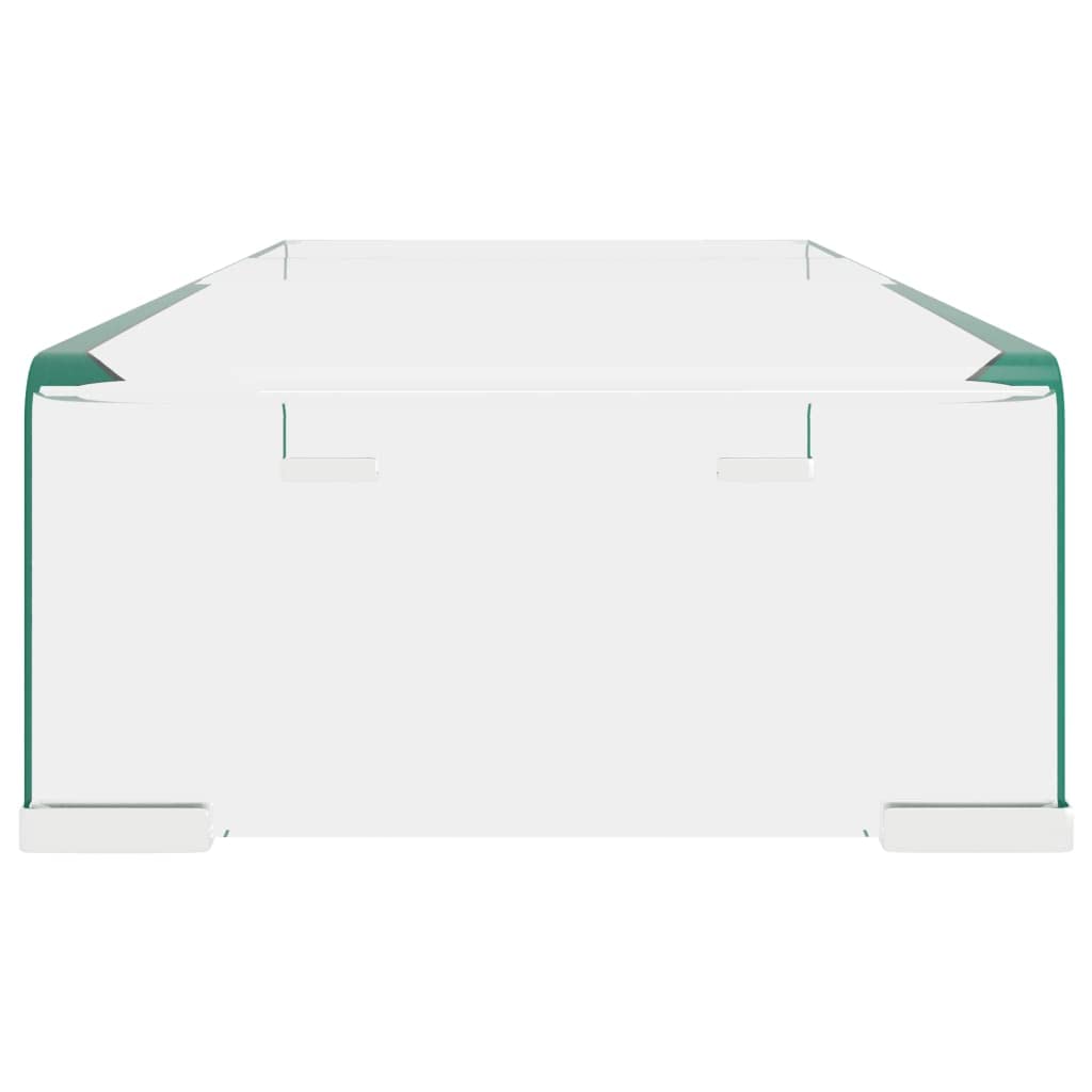 Modern TV Stand with Glass Top - 23.6