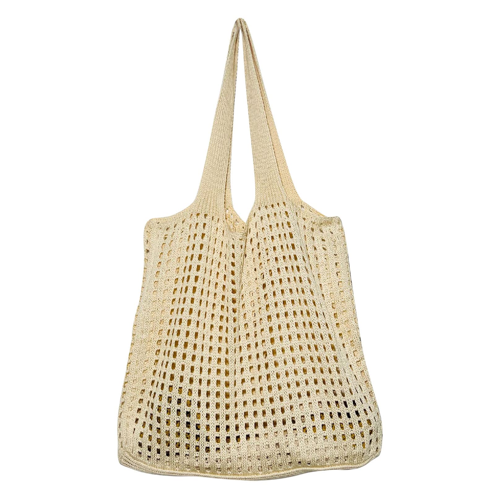 Refillable Travel Bottles for Kids - Breathable Mesh Beach Bags with Adjustable Straps, Portable Organizer for Electronics & Charger Cables (Beige, One Size) - Perfect for Vacations, Camping & Daily Commute
