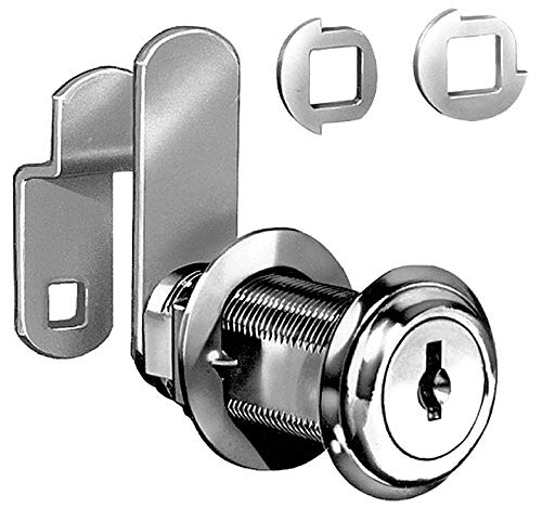 Brass Disc Tumbler Cam Lock with Key - C420A Model - Secure Cabinets, Drawers & Storage Boxes for Home & Office Use