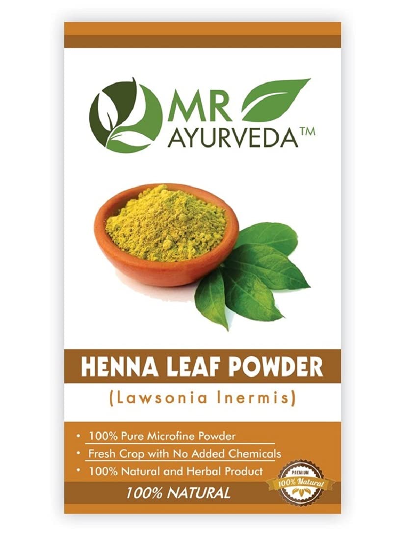 MR Ayurveda 100% Organic Indigo Powder & Bio Henna Powder Combo (200g) | Natural Hair Dye for Gray Coverage & Conditioning | Chemical-Free Herbal Hair Treatment for Women & Men | DIY Hair Coloring at Home