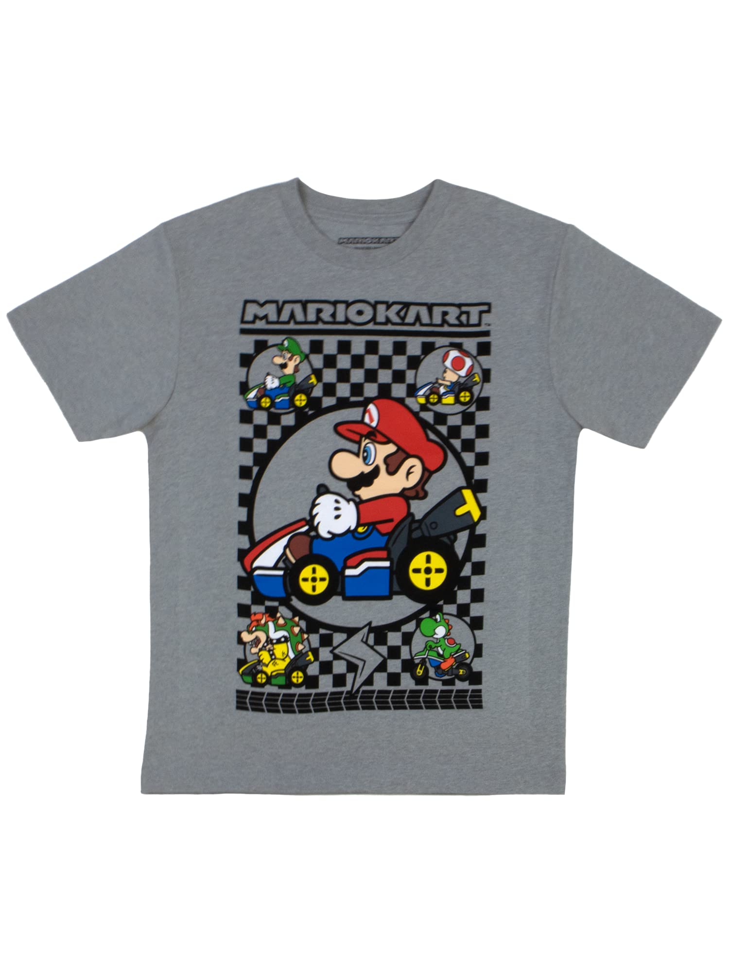 Super Mario Bros Boys T-Shirts 3-Pack - Nintendo Character Graphic Tees for Kids - Comfortable Cotton Shirts for Gaming, Birthday Parties & Everyday Wear