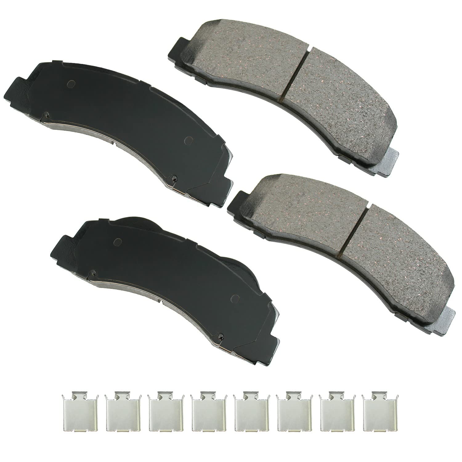 Akebono ACT1414 Ceramic Brake Pad Set - Low Dust, Quiet Performance - Perfect for Toyota, Honda, Nissan & More - Ideal for City Driving & Highway Commuting