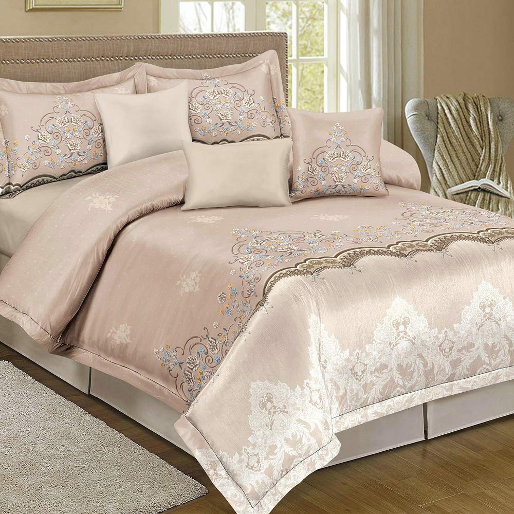Shatex 2-Piece All Season Comforter Set - Ultra Soft 100% Microfiber Polyester Twin Size Bedding - Striped Design with 1 Pillow Sham - Perfect for Kids Rooms, Guest Beds & Dorm Decor