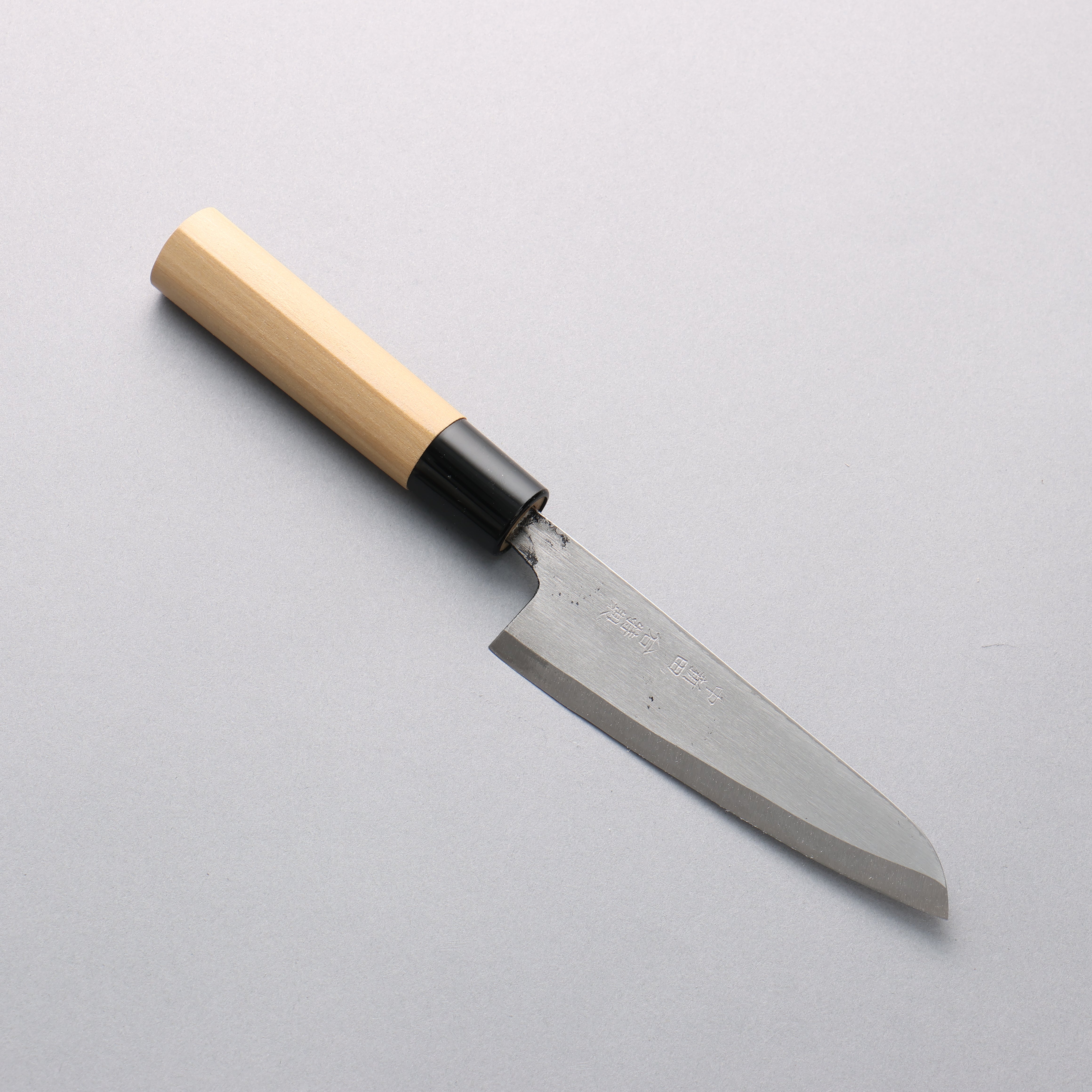 Premium Nakaniida White Steel No.2 Migaki Finished Kawamuki 120mm Kitchen Knife with Magnolia Handle - Perfect for Sushi, Sashimi & Precision Cutting