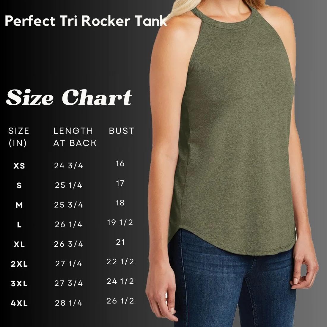Mafoose Women's Perfect Blend Tri Rocker Tank Top - Sizes XS to 4XL - Comfortable Stretchy Fabric for Yoga, Gym & Casual Wear