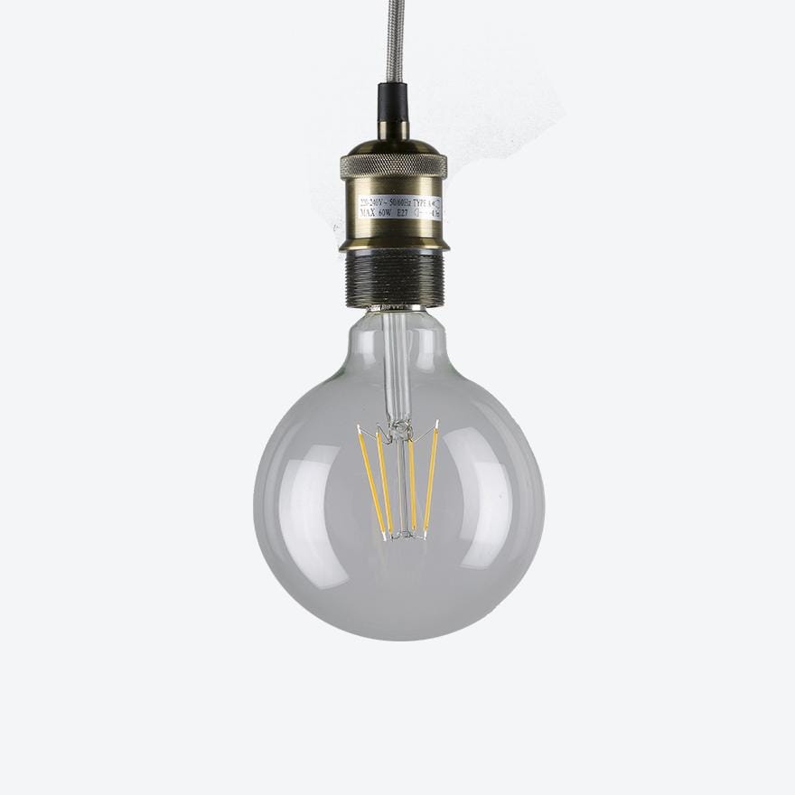 G125 E27 6W 3000K LED Filament Bulb - Warm White Vintage Edison Light Bulb for Home Decor, Cafe, Restaurant & Retail Lighting