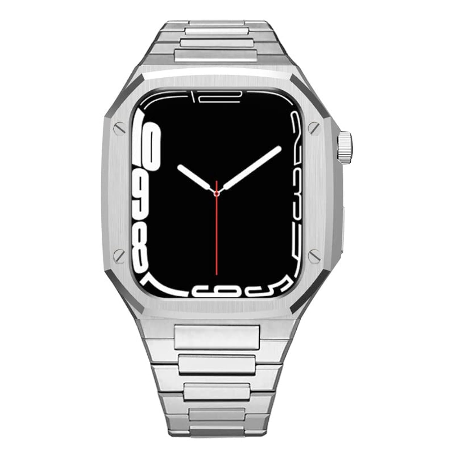 Premium 316L Stainless Steel Luxury Rugged Metal Case for Apple Watch Series 9/8/7/6/5/4/SE - Protective Cover Compatible with 41mm 44mm 45mm iWatch - Durable Sports & Outdoor Adventure Accessory