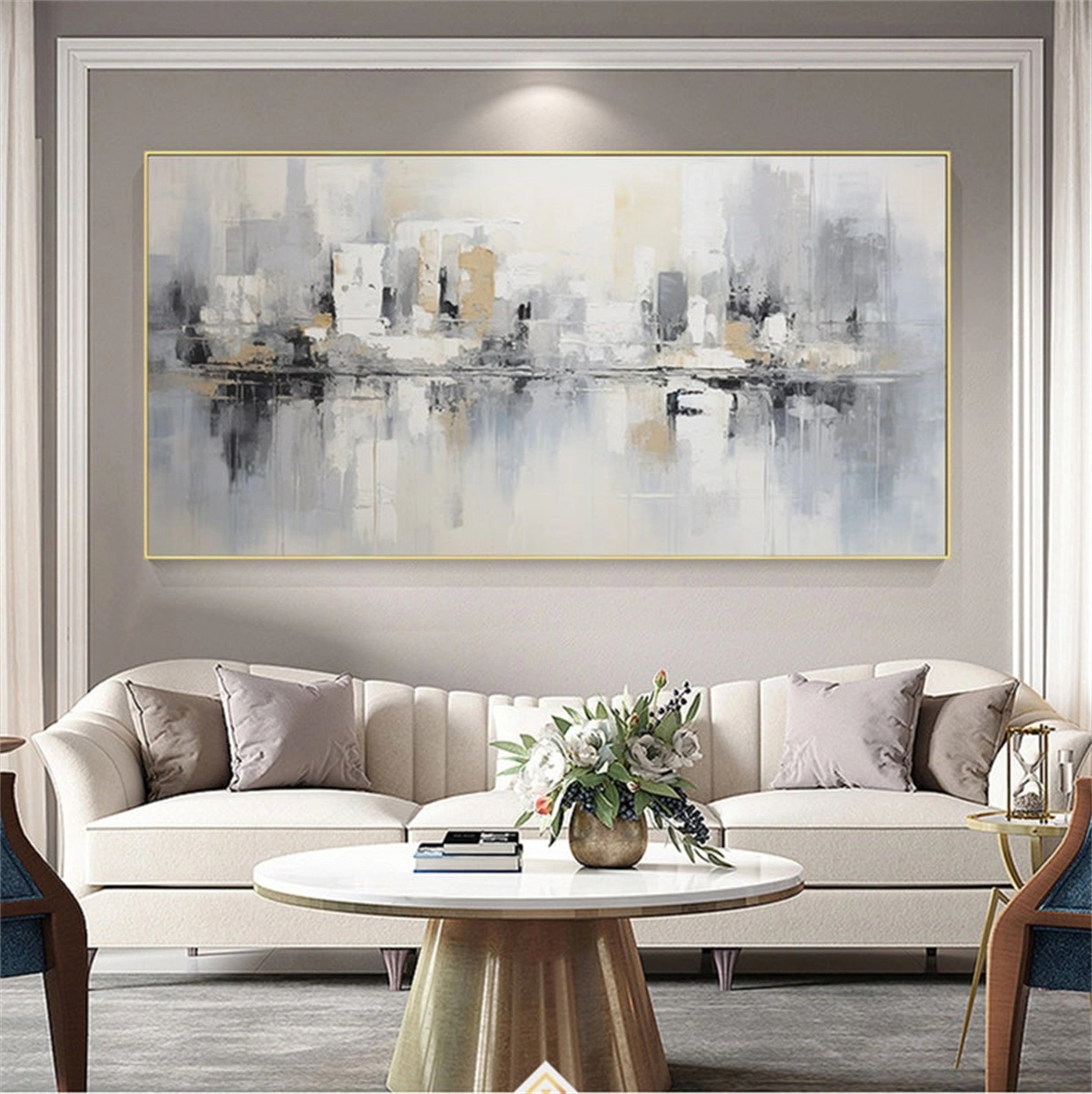 Urban Landscape Painting #UL 022 - Modern Wall Art for Home & Office Decor - Perfect for Living Room, Bedroom, or Workspace