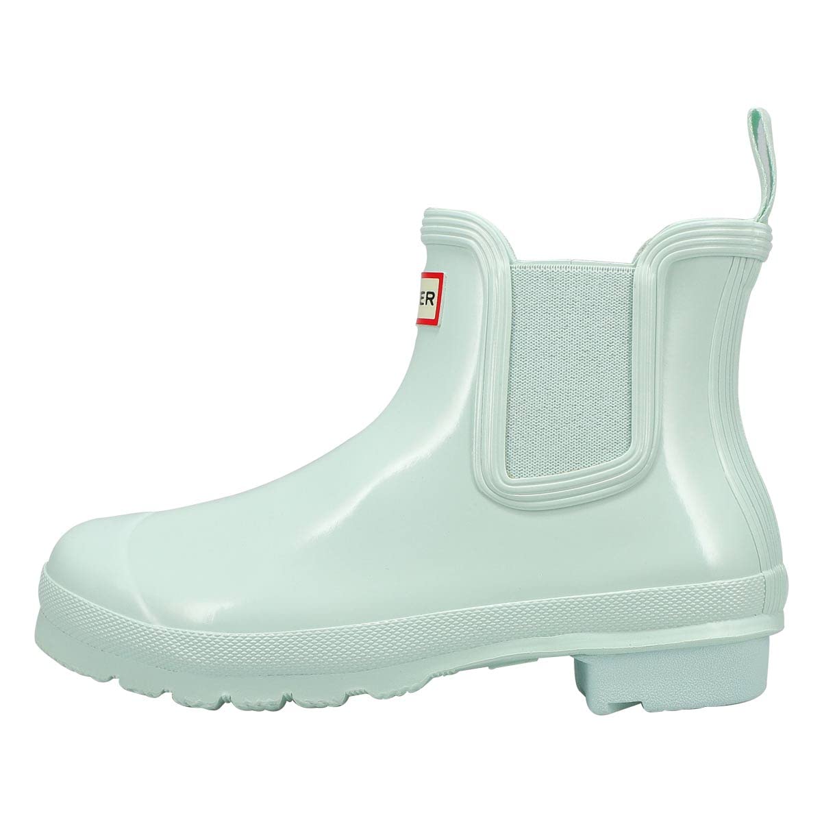 HUNTER Women's Original Chelsea Gloss Rain Boots in Foxglove Pink - Waterproof & Stylish for Rainy Days, Outdoor Adventures & Festival Fashion