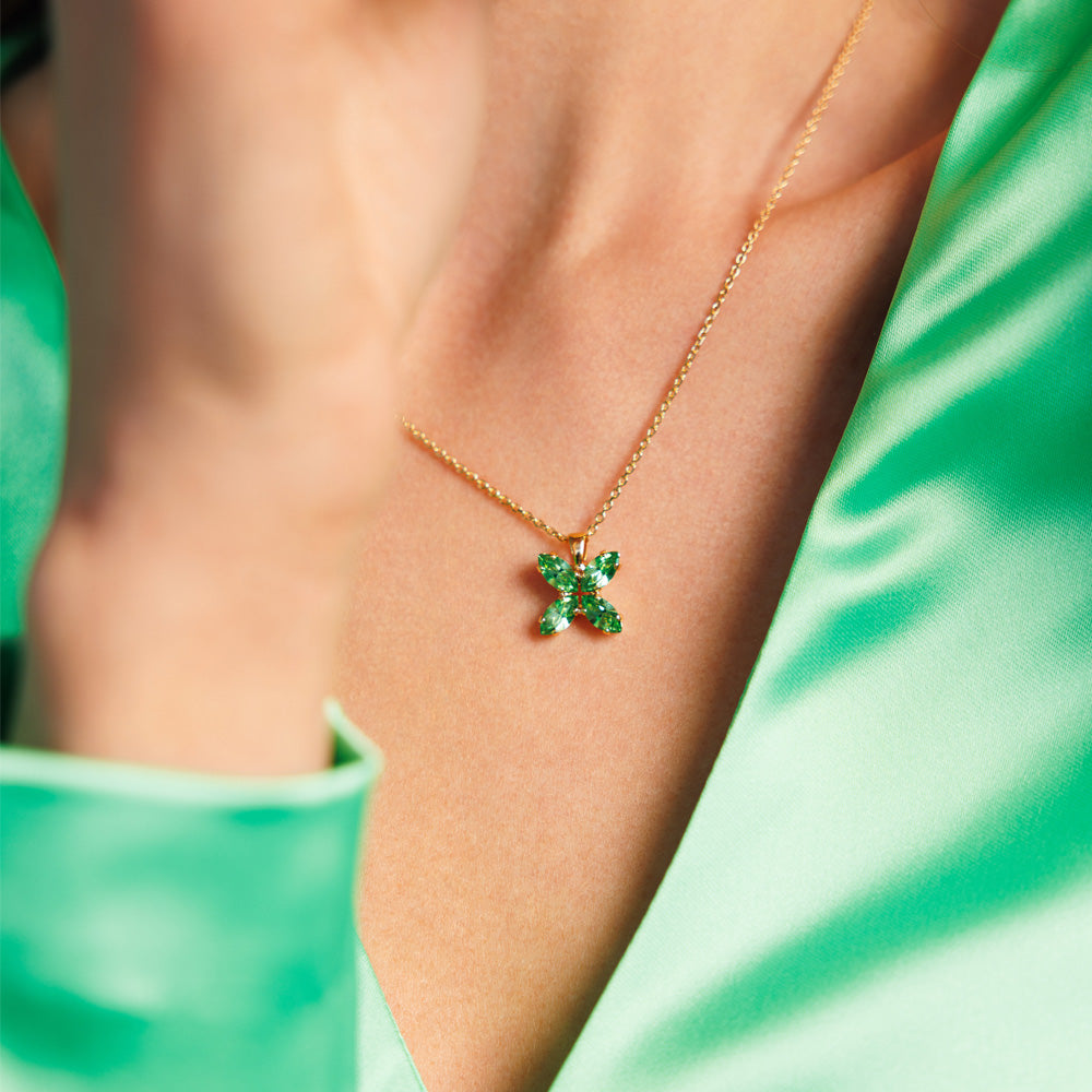 Peridot Crystal Star Necklace - Elegant Green Gemstone Jewelry for Women, Perfect for Everyday Wear, Gifts & Special Occasions