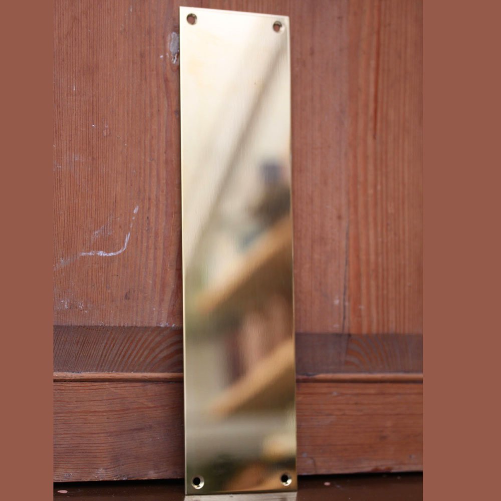 Polished Brass Door Fingerplate - Elegant & Durable Door Protection for Home & Office | Perfect for High-Traffic Areas & Vintage Decor