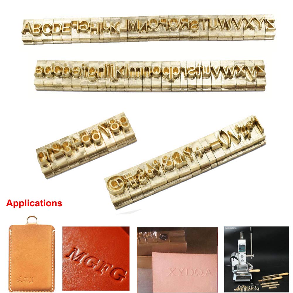 Premium Brass Stamping Die Mold Set - Customizable Letters, Numbers & Symbols for DIY Hot Foil Stamping | Microsoft Elegant Black Style | Perfect for Crafting, Scrapbooking & Leather Embossing