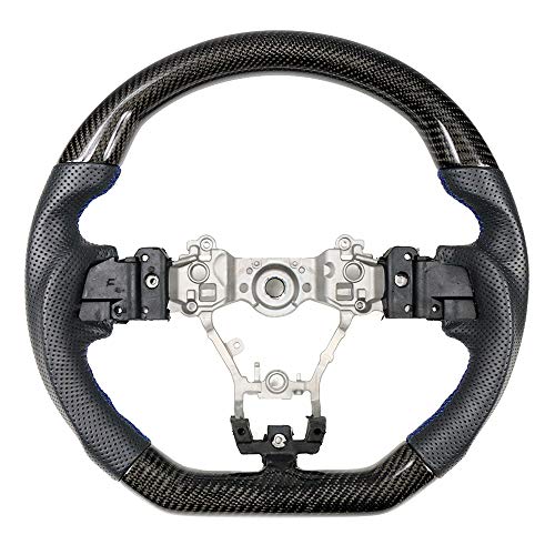 CF&Perforated Leather with Blue Stitching
