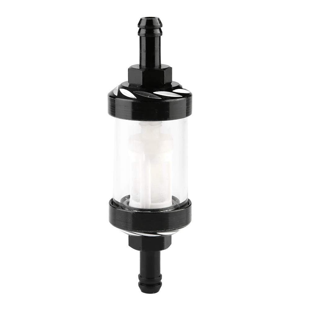 High-Performance Aluminum Alloy Petrol Fuel Filter 8mm - Universal Fit for Kawasaki Motorcycles, ATVs & Cars | Durable Oil Filter for Enhanced Engine Protection | Ideal for Off-Roading, Racing & Daily Commuting