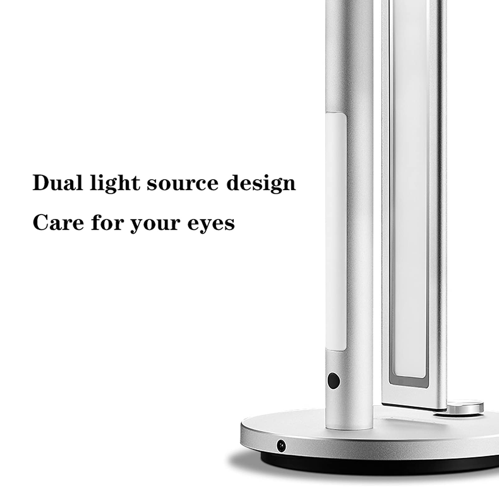Adjustable LED Desk Lamp with Dimmable Knob - 12W Bright Foldable Reading Light for Home Office, Study & Bedroom - Dual Light Source Table Lamp in Gold (Perfect for Night Reading, Work & Relaxation)