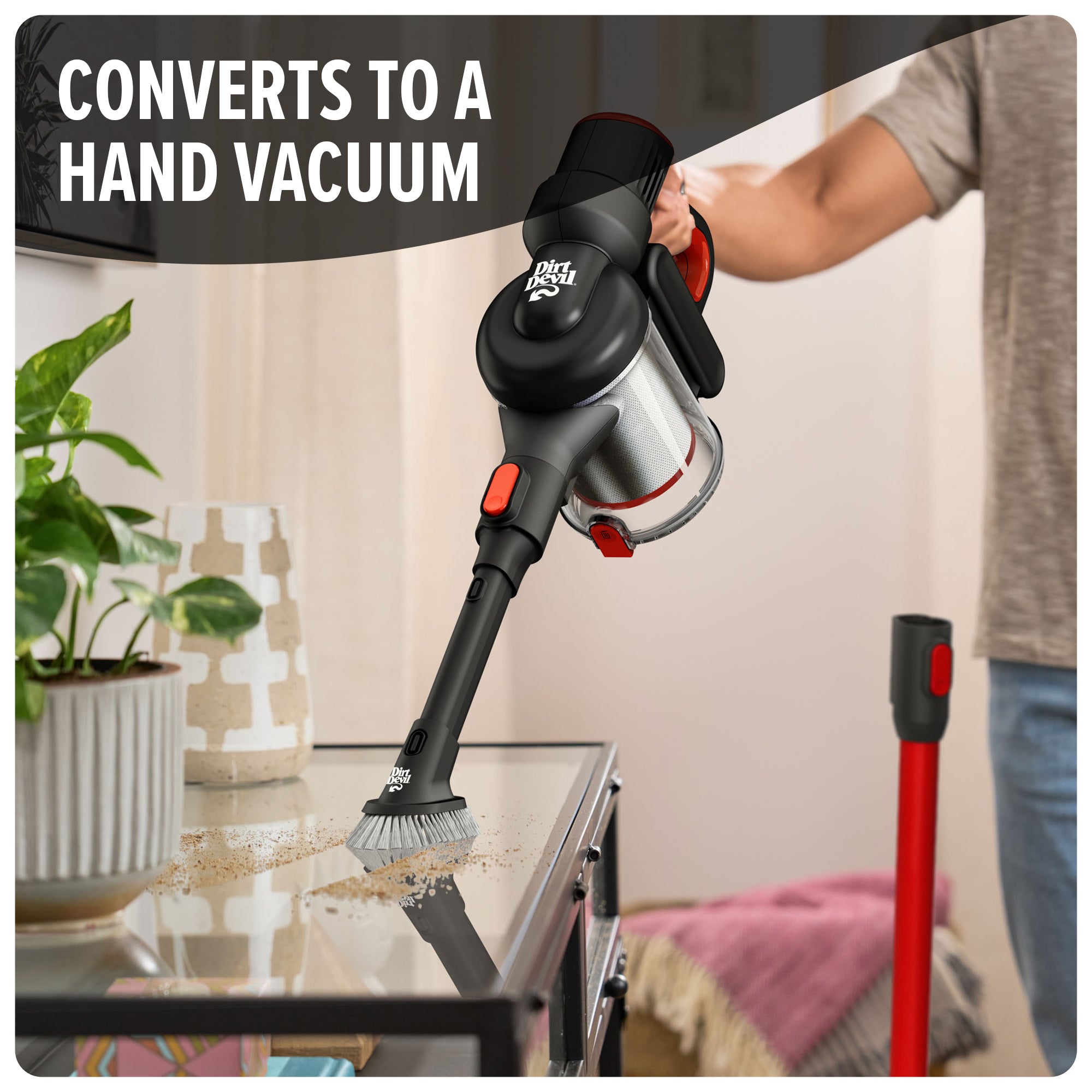 Lightweight Cordless Stick Vacuum Cleaner - Powerful Suction for Hardwood Floors & Carpets - Perfect for Pet Hair, Stairs & Quick Cleanups