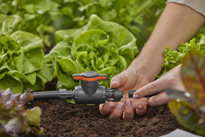 Gardena 1/2 Inch (13mm) Water Shut Off & Regulation Valve - Perfect for Garden Irrigation Systems & Outdoor Faucet Control