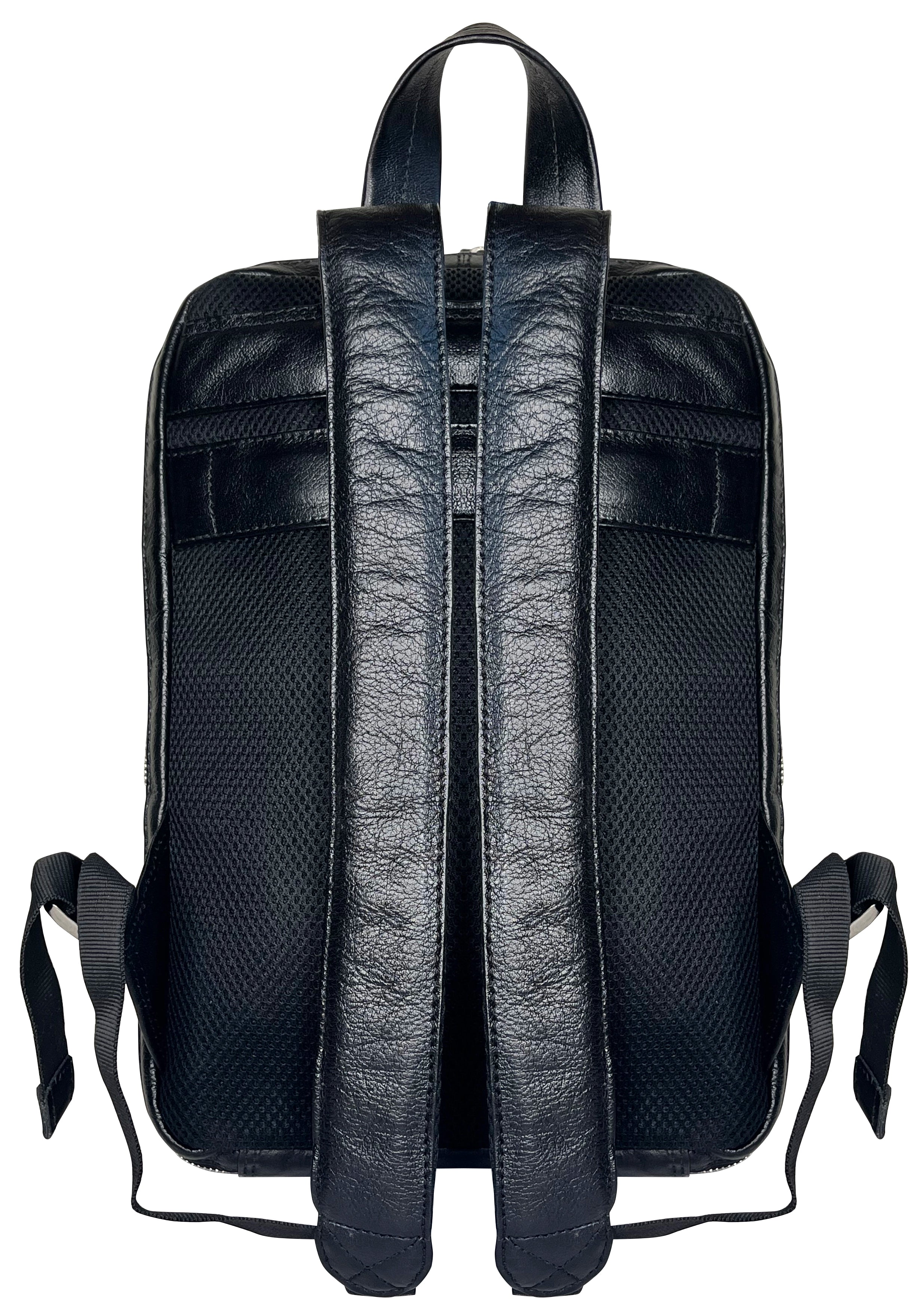 Premium Genuine Leather Laptop Backpack for Men & Women - Waterproof Business Travel Backpack with USB Charging Port - Perfect for Work, College & Daily Commute