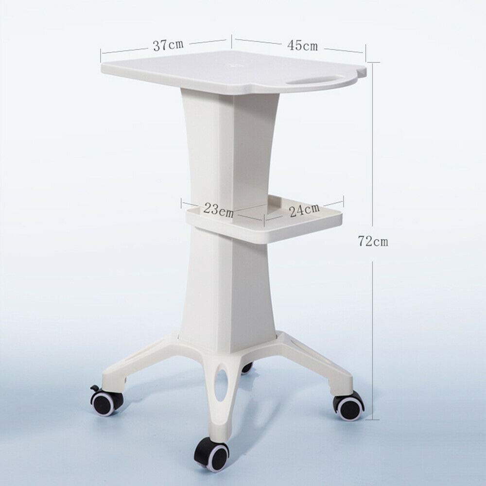 TFCFL Salon Trolley Stand - Professional Rolling Beauty Cart with Wheels for Spa, Hair & Nail Salon - White Mobile Storage Organizer (Model No.7) | Perfect for Salon Stylists, Makeup Artists & Home Beauty Stations
